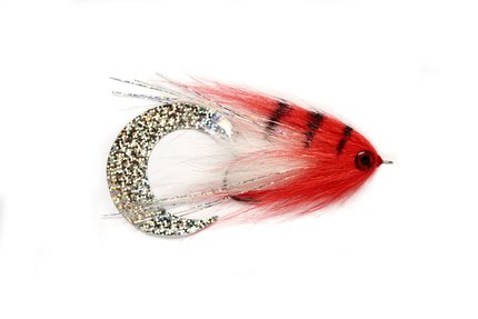 Fulling Mill Paolo's Wiggle Tail White Red 6/0